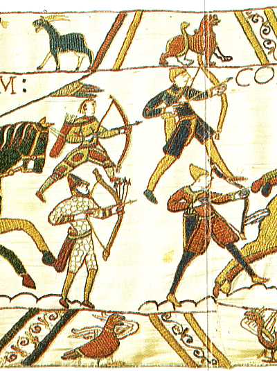 Norman archers open the battle