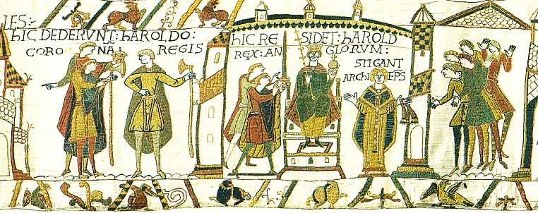 The schismatic Stigand crowns Harold