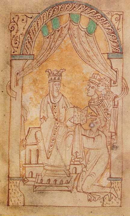 Emma of Normandy, queen to Ethelred, then Cnut