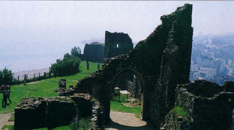 Remains of the later stone castle at Hastings